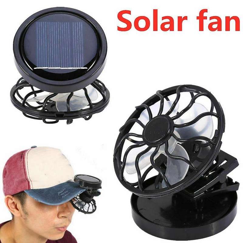 1PCS Portable Mini Solar Powered Fan Clip Climbing Cooling Fan Camps Summer Hand Hat Cap Fan