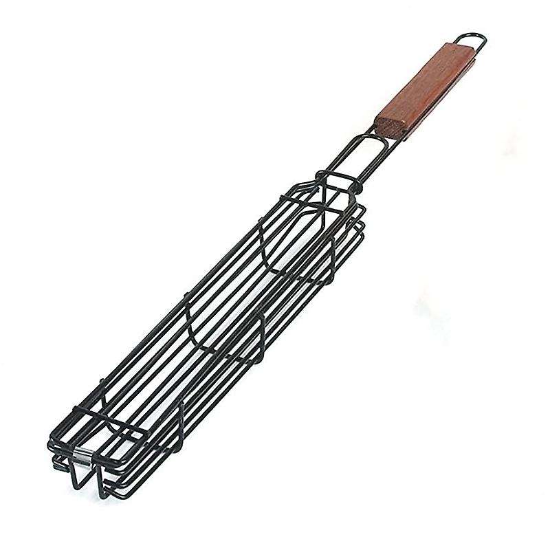 1Pcs Portable BBQ Barbecue Grilling Basket Nonstick Grilling Kabob Basket for Meats Vegetables Steak