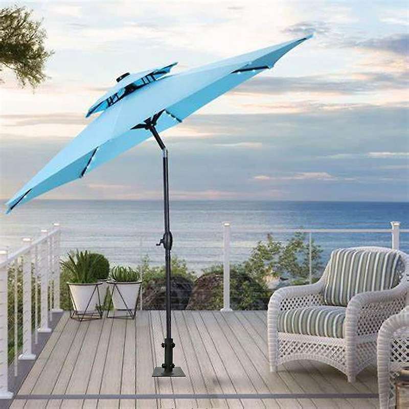 1pcs Patio Umbrella Stand Multifunctional, Lawn Design with Ground Spike Fixing, Easy to Carry, Tabl