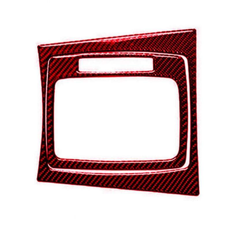 1Pcs Red Carbon Fiber Gear Shift Panel Trim Cover for C Class W204 2007-2013