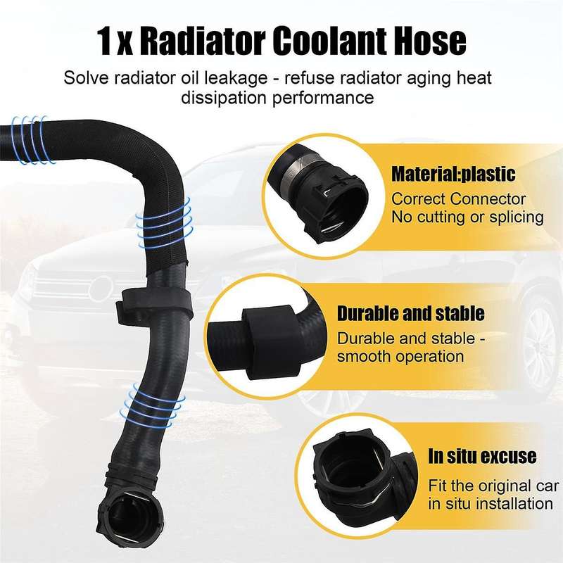 1pcs Radiator Coolant Hose Cooling Pipe Assembly for 2.0 5N0121051F/M 5N0121051C