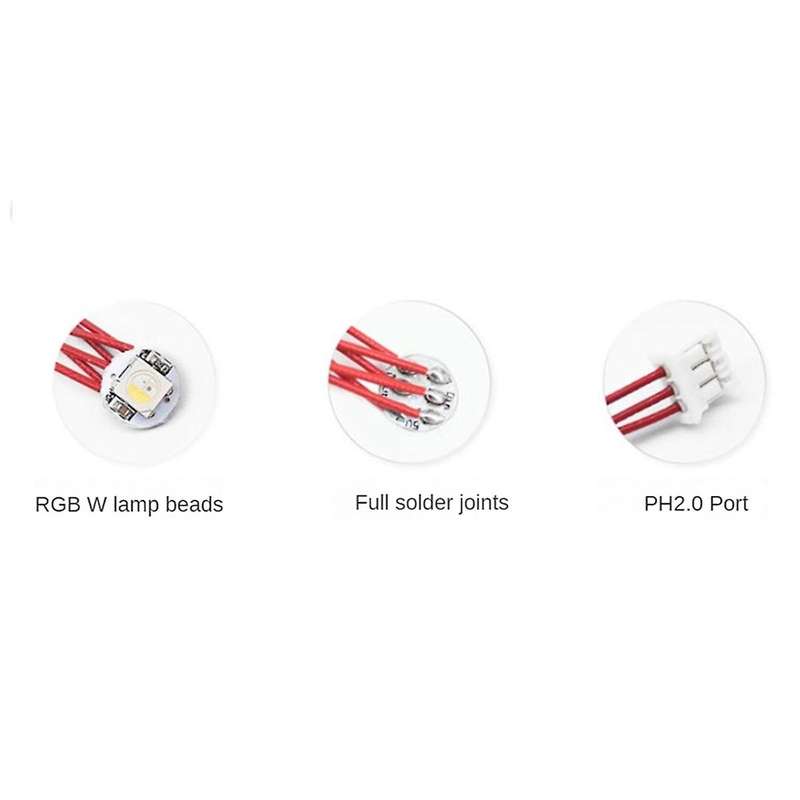 1Pcs RGBW Led Strip for Voron 2.4 3D Printer DIY PTFE Wiring Harness 3 RGBW Mini Button PCB Leds