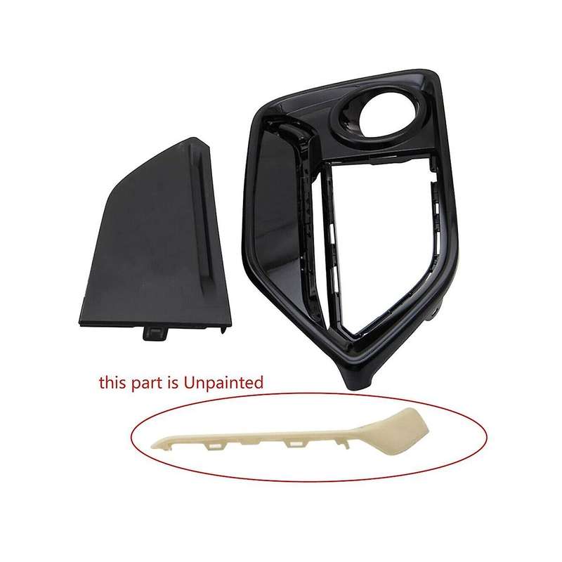 1pcs Right Front Bumper Fog Light Cover Trim Headlights Covers Frame Hole for Type R 2017-2021