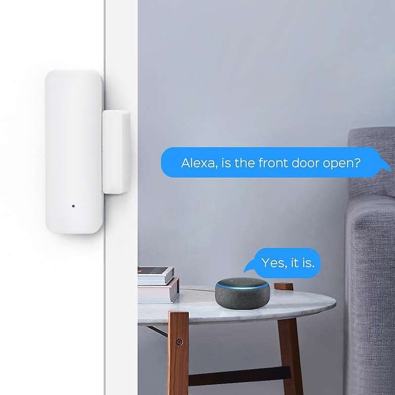 1pcs Tuya Smart Wifi Door Sensor Door Open / Closed Detectors Works with Tuya/ Smart Wifi App for A