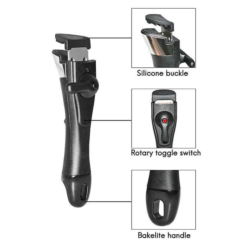 1Pcs Universal Pan Handle Cookware Replacement Pot Handle Woks Clip Handle Anti-Scalding Removable H