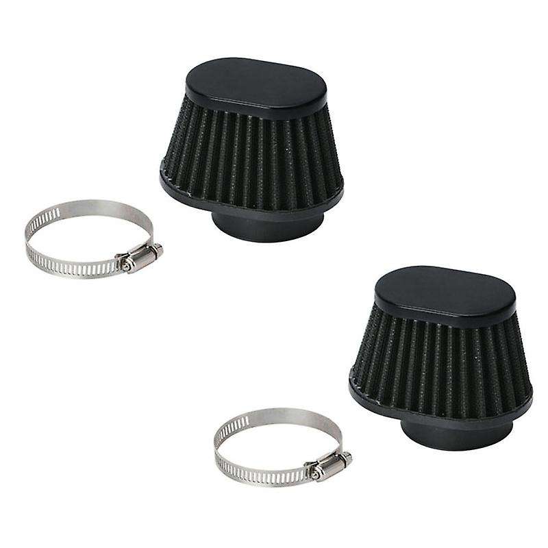 1Pcs Universal Round Tapered Car Motorcycle Air Filter 51mm 2inch Intake Filter-Black