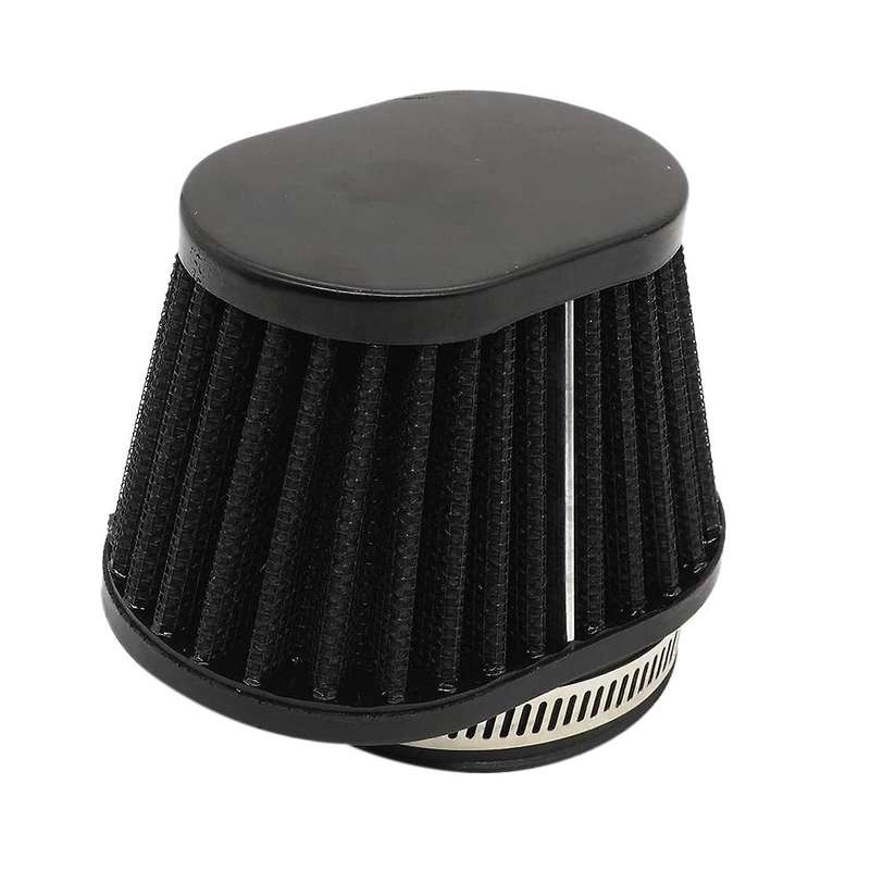 1Pcs Universal Round Tapered Car Motorcycle Air Filter 51mm 2inch Intake Filter-Black