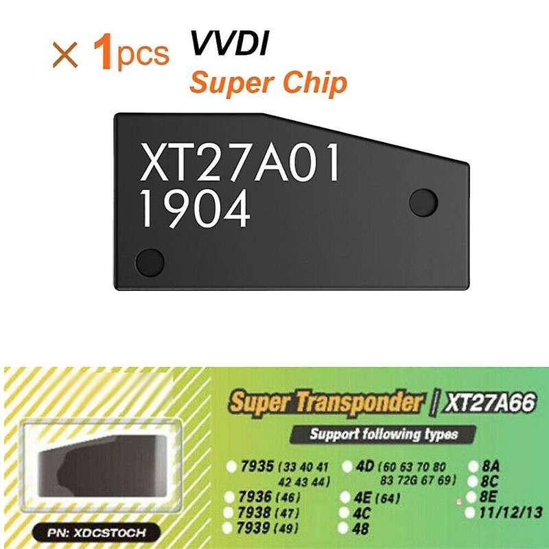 1Pcs VVDI Super Chip XT27A01 XT27A66 Transponder for ID46/40/43/4D/8C/8A/T3/47 for VVDI2 VVDI Mini