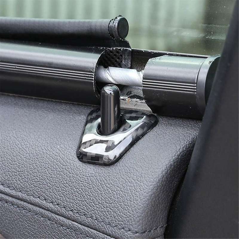 1Set 4Pcs for 5 Series G30 2018-2022 Car Door Latch Lifter Door Lock Pin Cover Trim Sequins Decor St