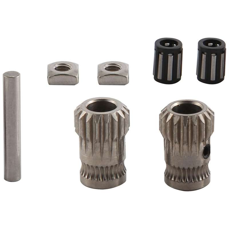 1set 3d Printer Mk3 Drive Gear Extruder Dual Gears Kit Drive Gears Extrusion Wheel for Upgrade Prus