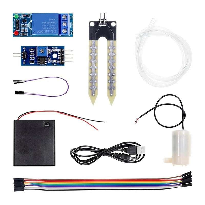 1Set Automatic Irrigation DIY Kit Water Pump Soil Moisture Detection Garden Drip Watering Watering I