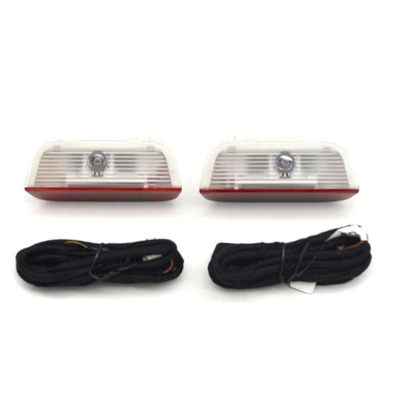 1Set Car Door Light LED Welcome Lamp DIY Logo Projector Light with Flash Warning Light Function for
