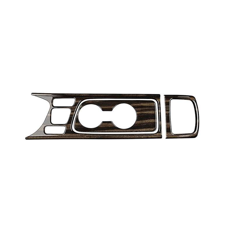 1set Car Center Console Water Cup Holder Decoration Cover Trim Sticker for Yaris 2022 Rhd Wood Grain