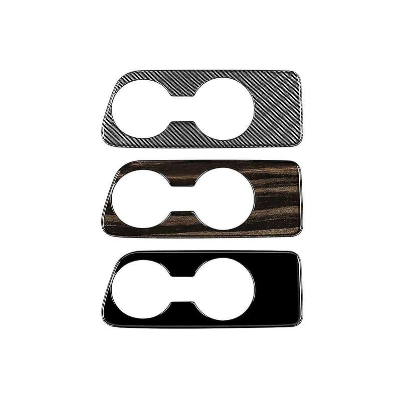 1set Car Center Console Water Cup Holder Decoration Cover Trim Sticker for Yaris 2022 Rhd Wood Grain