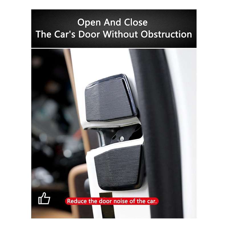 1Set Car Door Stabilizer Latches Protector for Land Cruiser LC200 LC300 Yaris Door Lock Buckle Cove