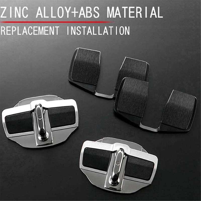 1Set Car Door Stabilizer Latches Protector for Land Cruiser LC200 LC300 Yaris Door Lock Buckle Cove