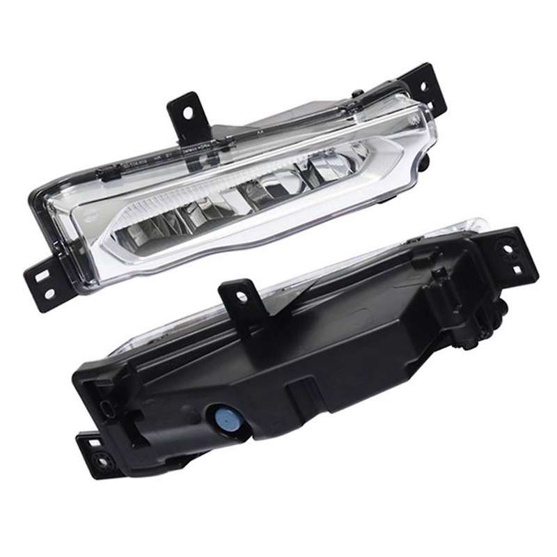 1set Car Front Fog Light Grille Trim Frame & Led Daytime Running Lamp for X3 X4 G08 G02 G01 2018-202