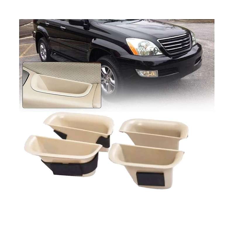 1set Car Inner Door Holder Armrest Storage Box for Prado Gx470 2004-2009 Glove Organizer Container