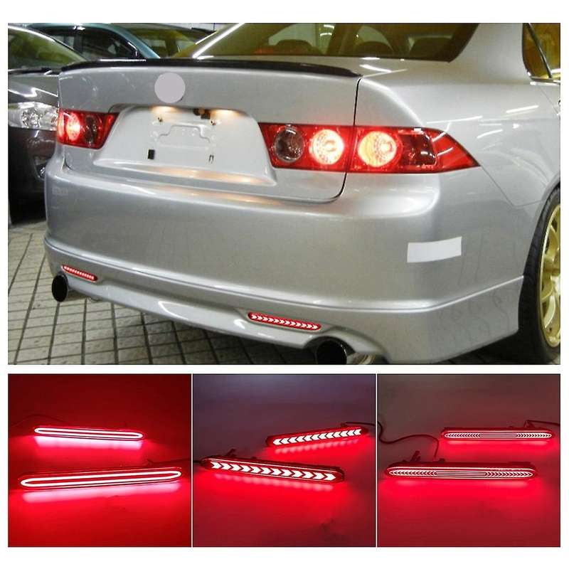 1Set Car LED Rear Bumper Reflector Light Brake Lamp Signal Lamp Assembly for TSX for Accord Odyssey