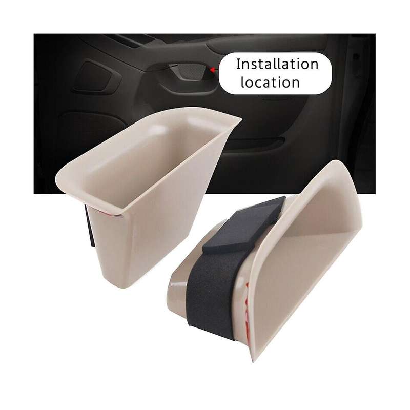 1set Car Inner Door Holder Armrest Storage Box for Prado Gx470 2004-2009 Glove Organizer Container T