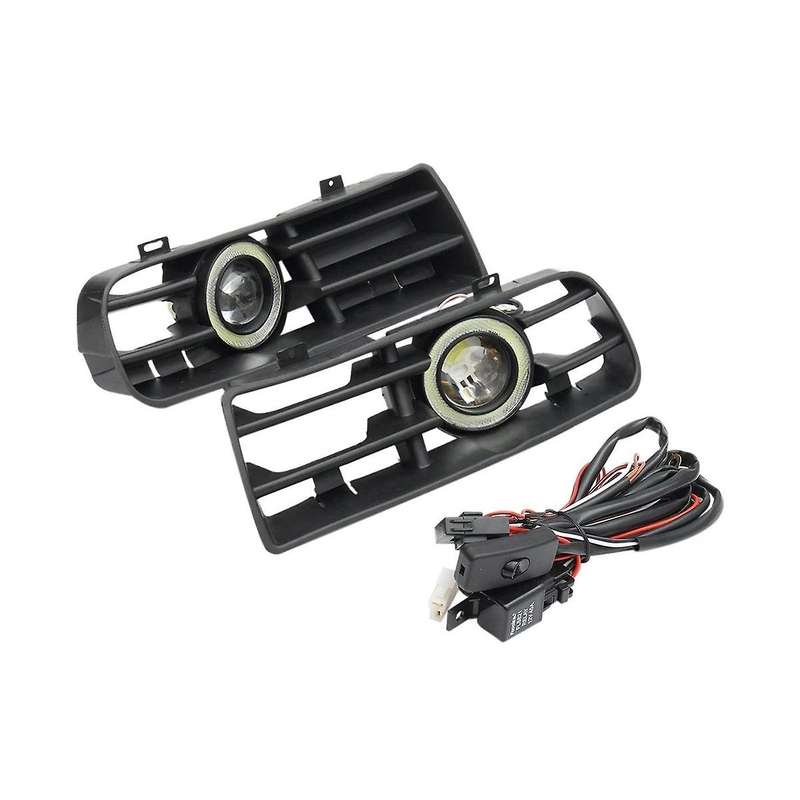 1set Car Grill Led Fog Light Grille Lower Grill with Led Drl Lamp for Golf Mk4 1998-2004