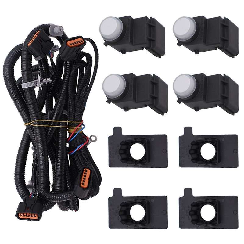 1set Car Front Radar Harness +electronic Eye Sensor+embedded Probes for 2019-2024 Parking Assist Rad