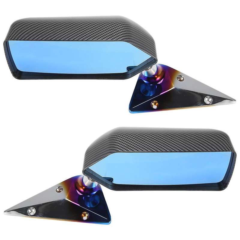 1Set Car Rear View Mirror F1 Rear Mirror Racing Universal Side Mirror F1 Style Rear View Mirror Carb