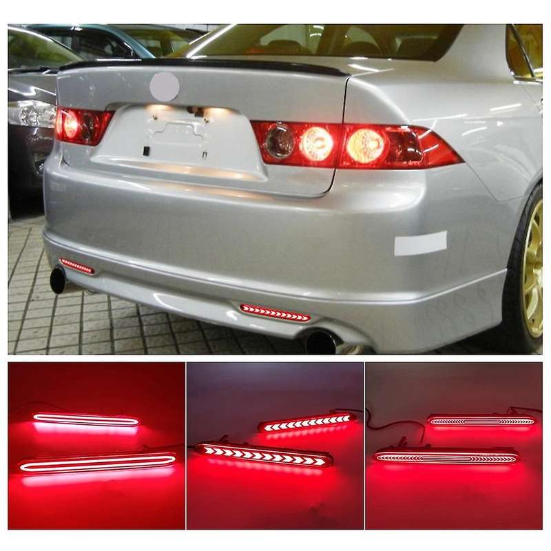 1Set Car LED Rear Bumper Reflector Light Brake Lamp Signal Lamp Assembly for TSX for Accord Odyssey