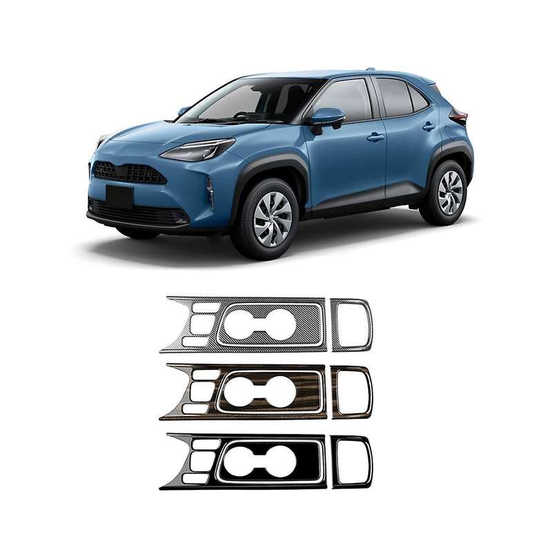 1set Car Water Cup Holder Decor Frame Center Console Water Cup Holder Decoration Cover Trim for Yari
