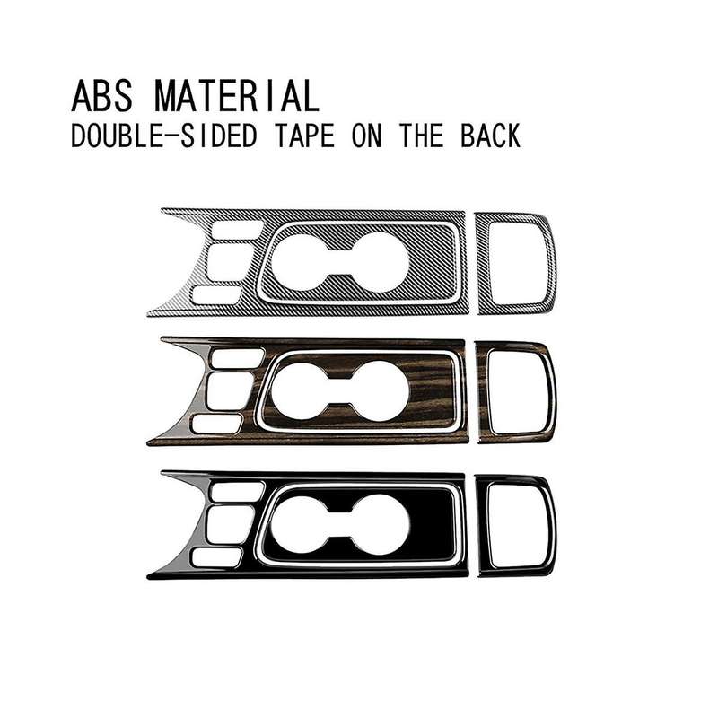 1set Car Water Cup Holder Decor Frame Center Console Water Cup Holder Decoration Cover Trim for Yari