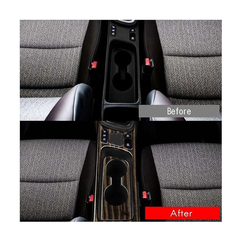 1set Car Water Cup Holder Decor Frame Center Console Water Cup Holder Decoration Cover Trim for Yari