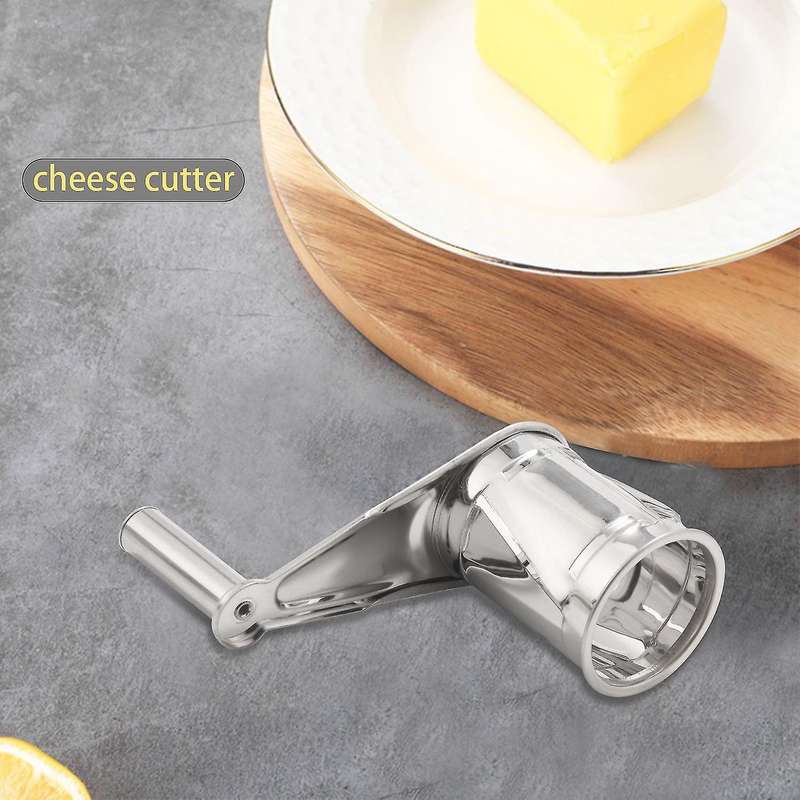 1set Cheese Cutter Slicer Shredder with 4 Interchanging Ultra Sharp Cylinders Stainless Steel Drums