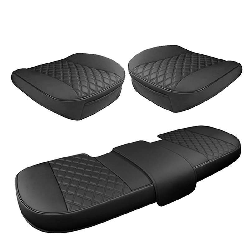 1Set Car without Backrest Four Universal Seat Cover Rear Seat Cushion Car Seat Protector Cover for M