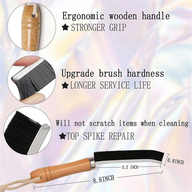 1Set Crevice Space Cleaning Brush, Hard Bristle Brushes for Small Spaces Cleaning, Thin Bathroom Spa