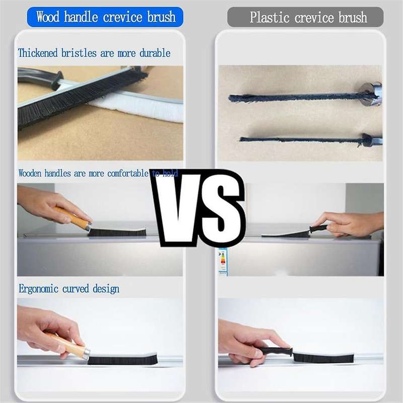 1Set Crevice Space Cleaning Brush, Hard Bristle Brushes for Small Spaces Cleaning, Thin Bathroom Spa