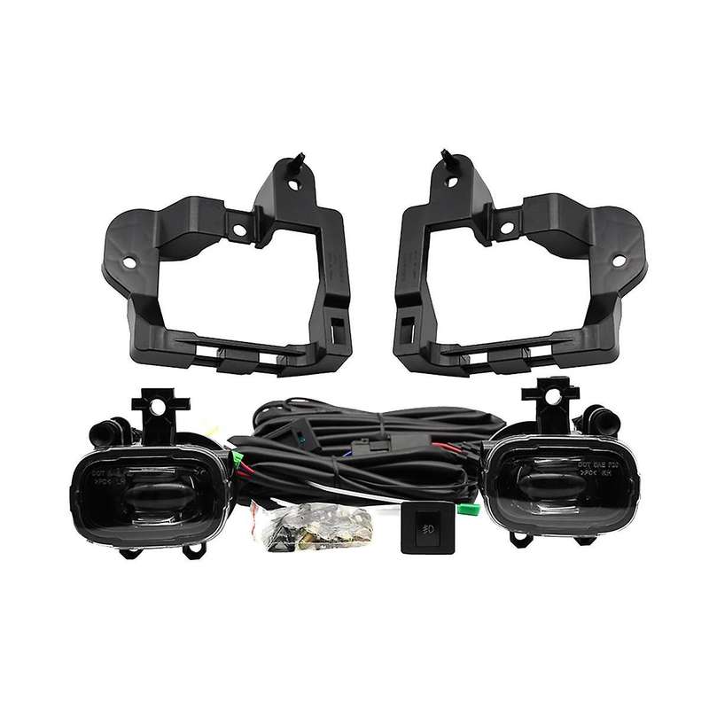 1Set Front Bumper LED Daytime Running Lamp Harness Switch Assy for Frontier Rogue 21-23 Fog Light C