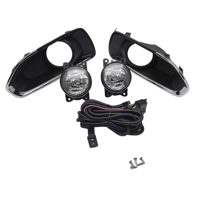 1set Front Bumper Frame Fog Light Driving Lamp W/ Cable/switch/relay Kit for Suzuki Sx4 S-cross 2013