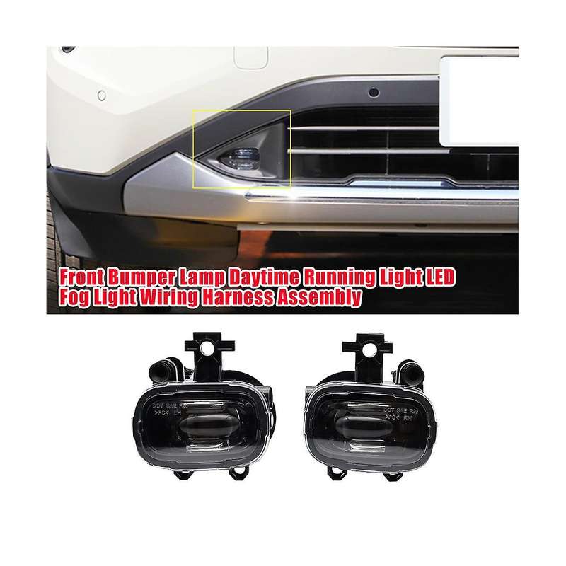 1set Front Bumper Led Daytime Running Lamp Harness Switch Assy for Frontier Rogue 21-23 Fog Light Co
