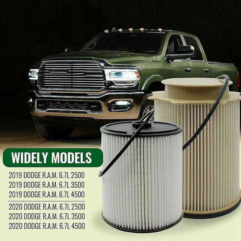 1Set Fuel Filter for Ram 2500 3500 4500 5500 Crude Oil 68436631AA & 68157291AA