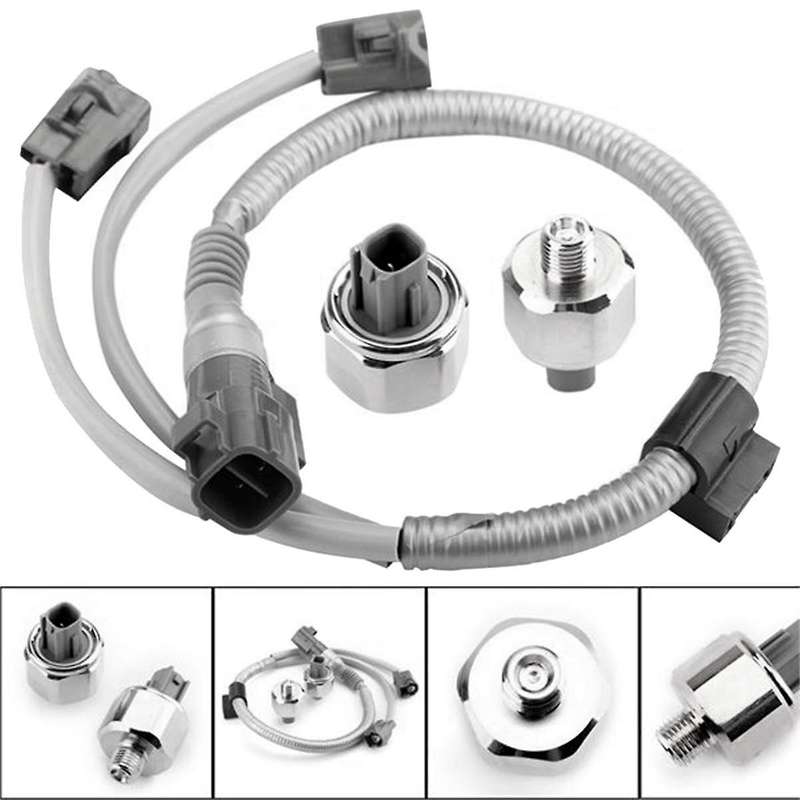 1Set Knock Sensor+Wire Harness for - Sienna- 89615-12090 82219-33030 82219-07010