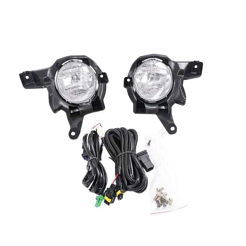 1Set LED Fog Light Front Bumper Light Fog Lamp Assembly Wires Harness Switch Accessories for 2013-20