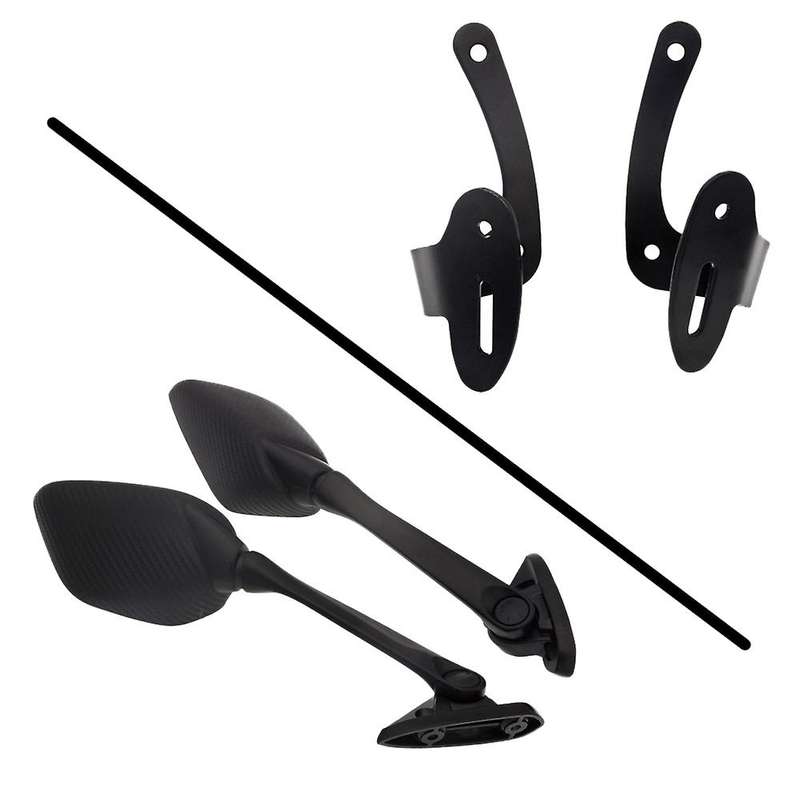1Set Modified Motorcycle Rear View Mirror Front Holder Bracket for PCX150 PCX125 2018-2020 Black