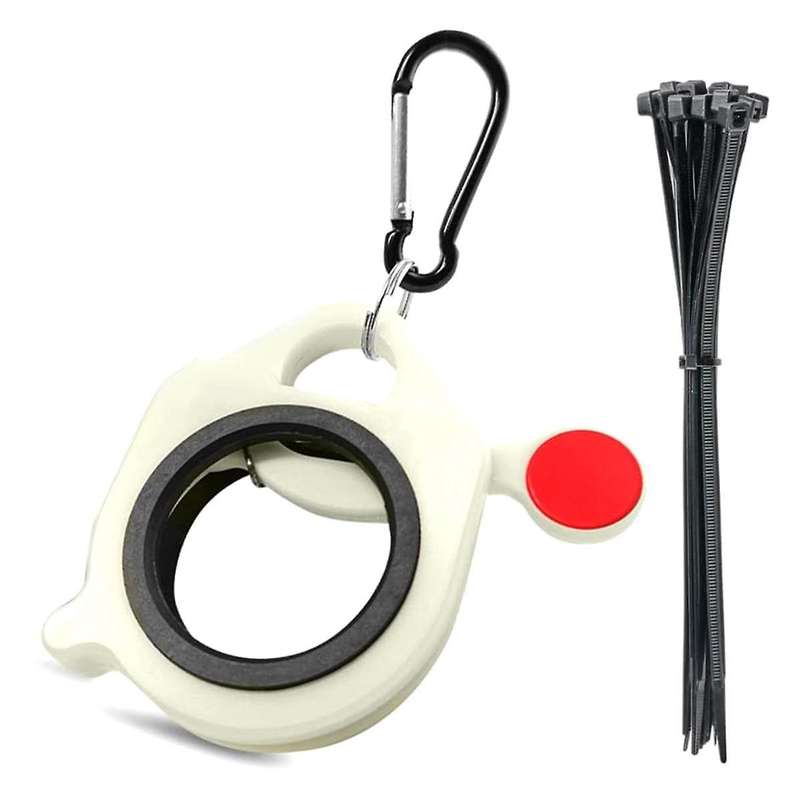 1set Of Zip Tie Organizer Holders with 10 Pcs Of 8 Inch Black Cable Tie for Zipties Arrangement, Fo