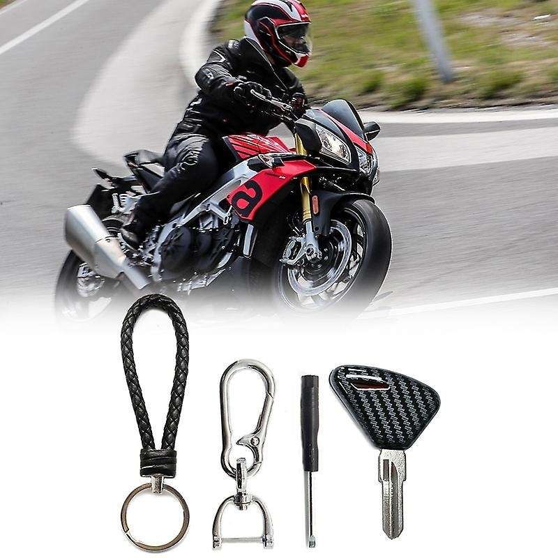 1Set Motorcycle Key Shell Protective Cover with Key Embryo for Tuono Dorsoduro 750 1200 MILL R Facto