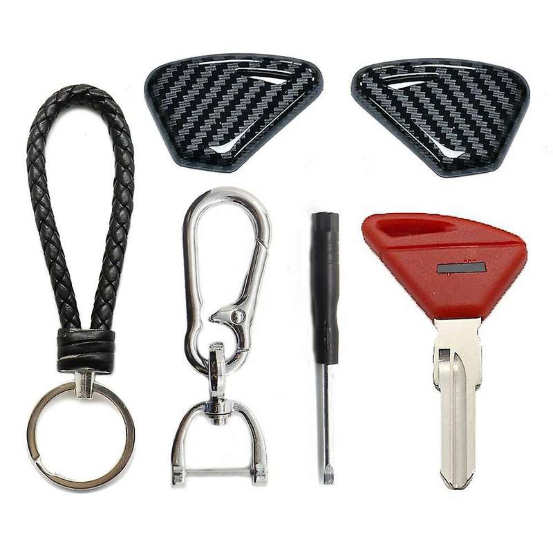 1Set Motorcycle Key Shell Protective Cover with Key Embryo for Tuono Dorsoduro 750 1200 MILL R Facto