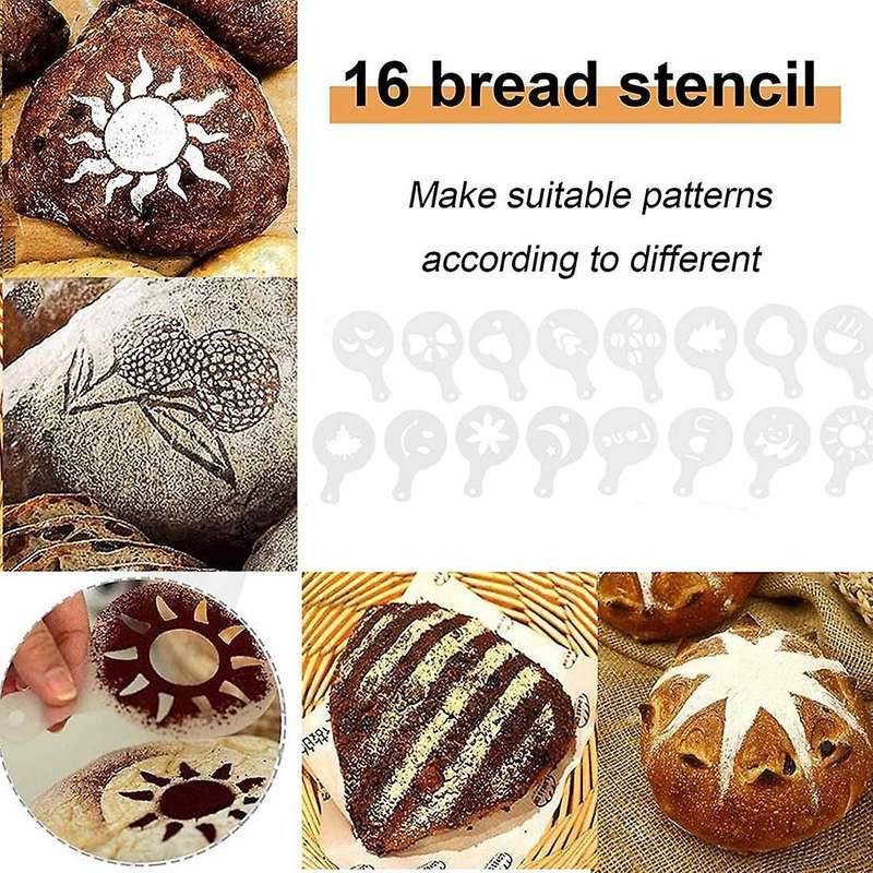 1Set Oval Bread Banneton Proofing Basket, 10 Inch Baking Bowl Kit for Sourdough with Dough , Bread L