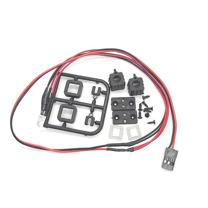 1Set RC Car Roof Light Luggage Rack LED Spotlight Plastic Base for SCX24 1/24 1/12 1/16 RC Car Acces
