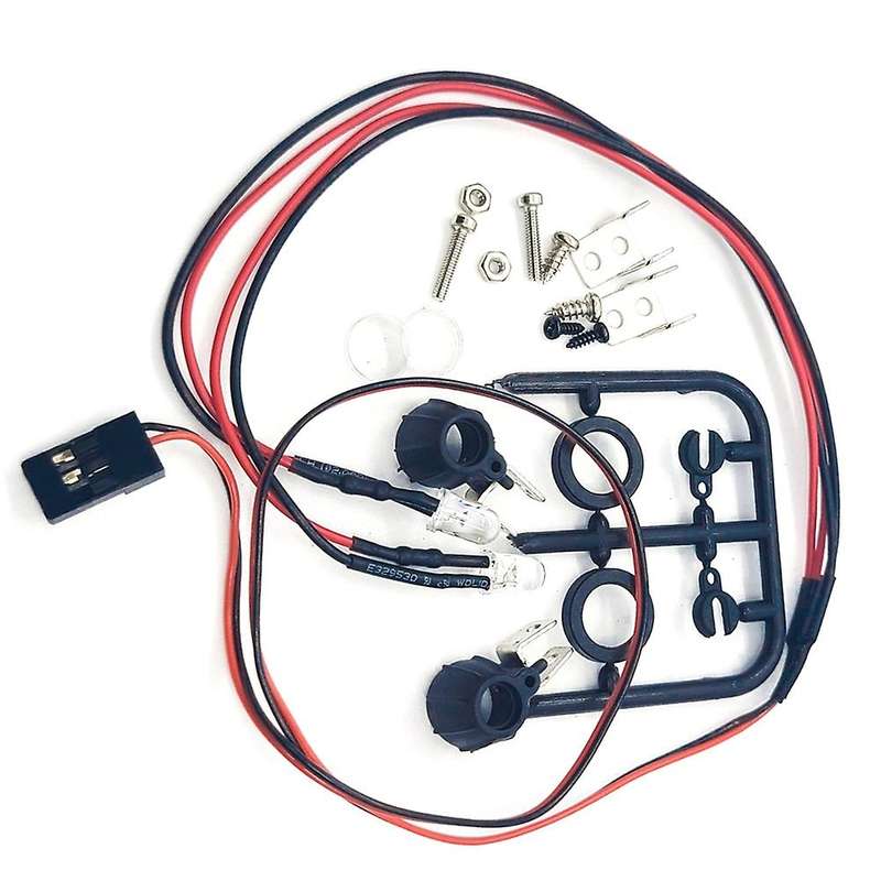 1Set RC Car Roof Light Luggage Rack LED Spotlight Kit for SCX24 1/24 1/12 1/16 RC Car Accessories Ro