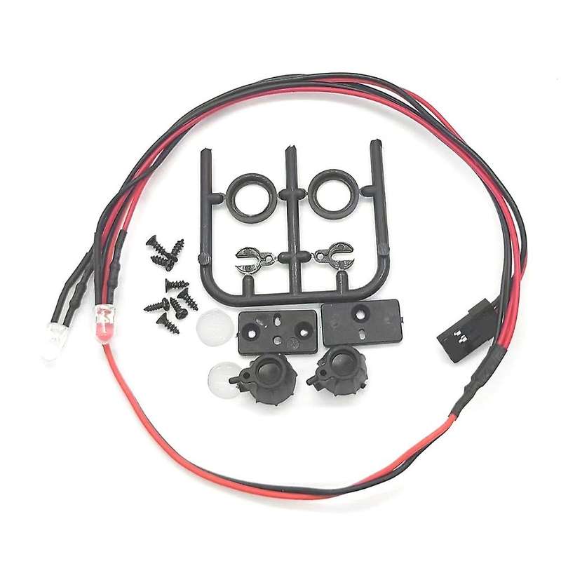 1Set RC Car Roof Light Luggage Rack LED Spotlight Plastic Base for SCX24 1/24 1/12 1/16 RC Car Acces