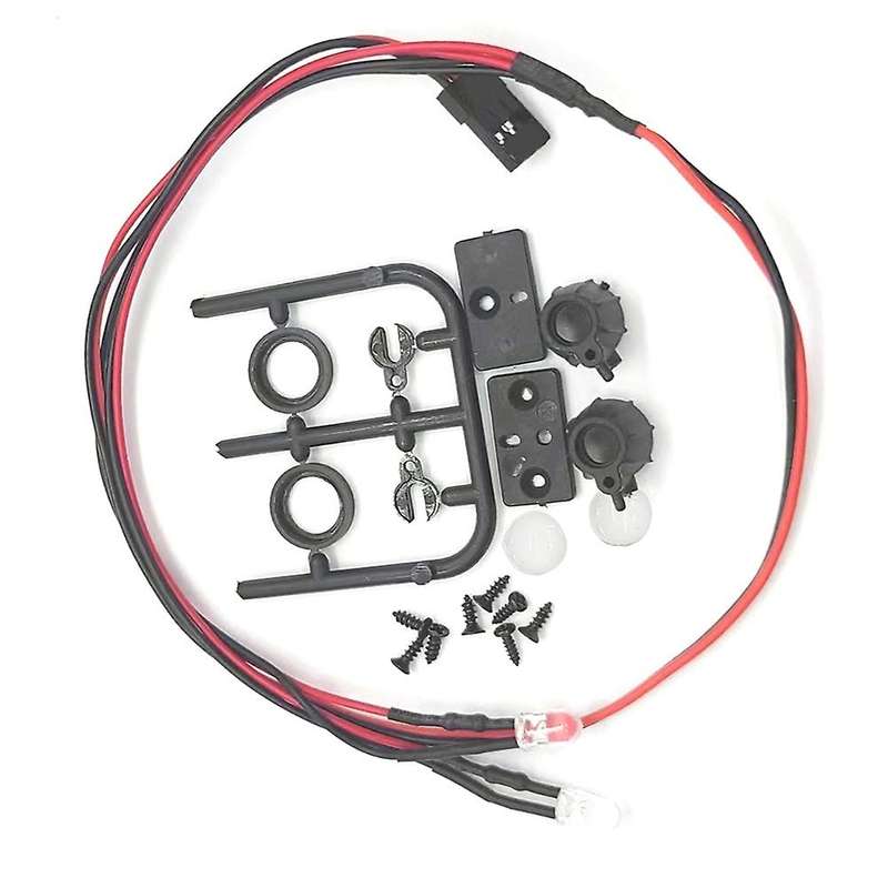 1Set RC Car Roof Light Luggage Rack LED Spotlight Plastic Base for SCX24 1/24 1/12 1/16 RC Car Acces